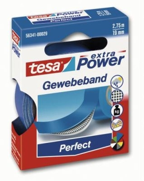 TESA Extra Power Perfect Tape 2,75 m x 19 mm White (10) 2.75m Weiß Klebeband für das Büro