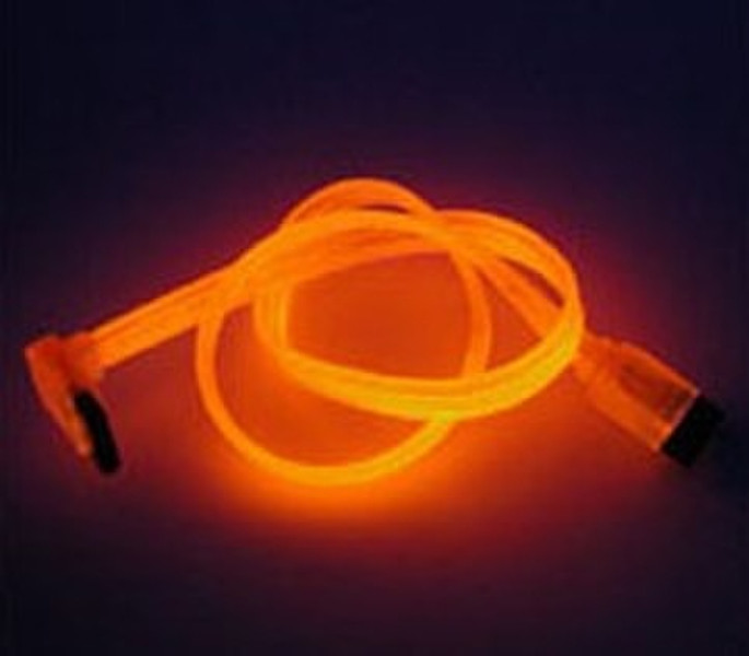 Akasa SATA 2 Data Cable 0.45m Orange UV 0.45m Orange SATA cable