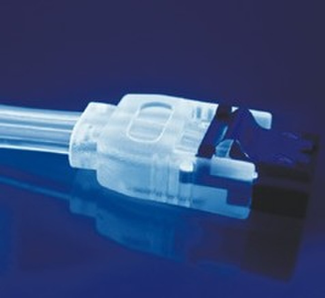 Akasa SATA 2 Data Cable 0.6m Blue UV 0.6м Синий кабель SATA