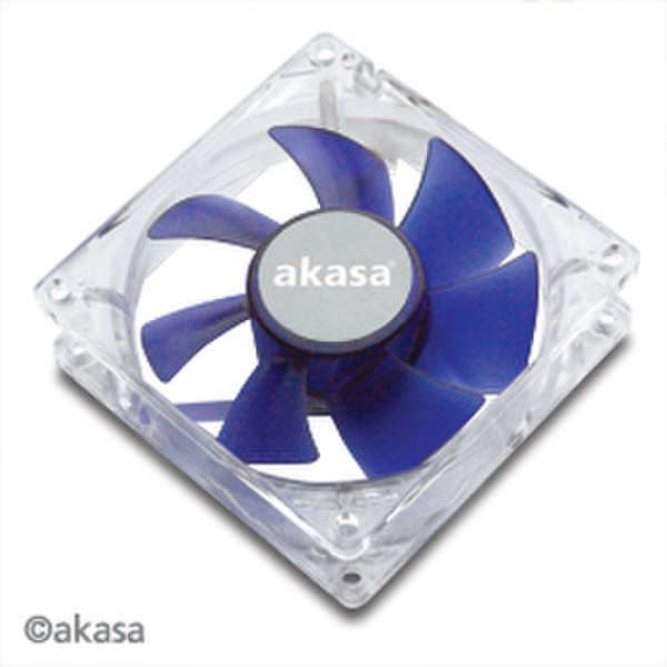 Akasa 8cm Silent blue colour fan