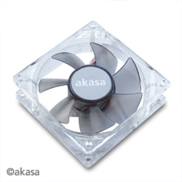 Akasa 8cm Silent smokey colour fan