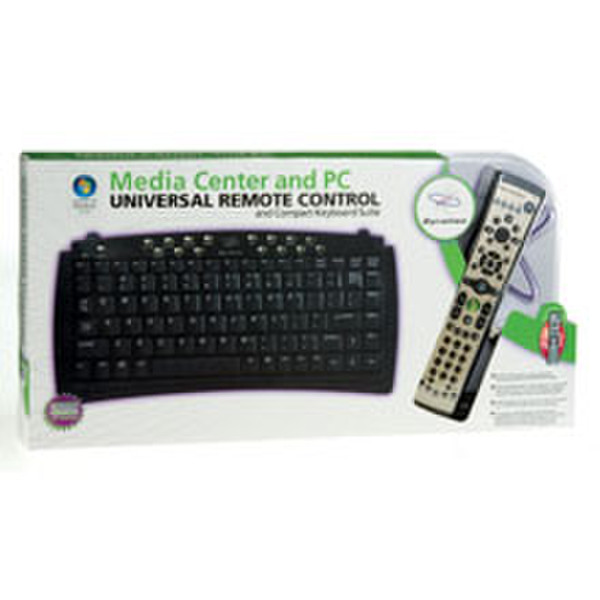 Gyration MCE Remote control + Keyboard (BE) Беспроводной RF AZERTY клавиатура