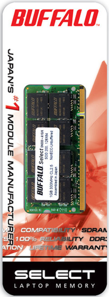 Buffalo SODIMM DDR2533 PC4300 512MB 0.5GB DDR2 533MHz memory module