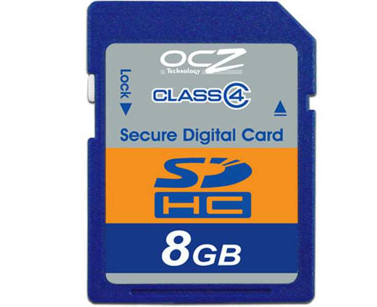 OCZ Technology Secure Digital HC Memory Cards 8 GB 8GB SDHC memory card