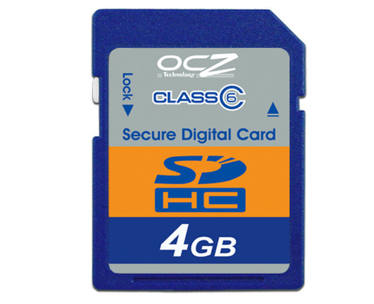 OCZ Technology Secure Digital HC Memory Cards 4GB 4GB SDHC memory card