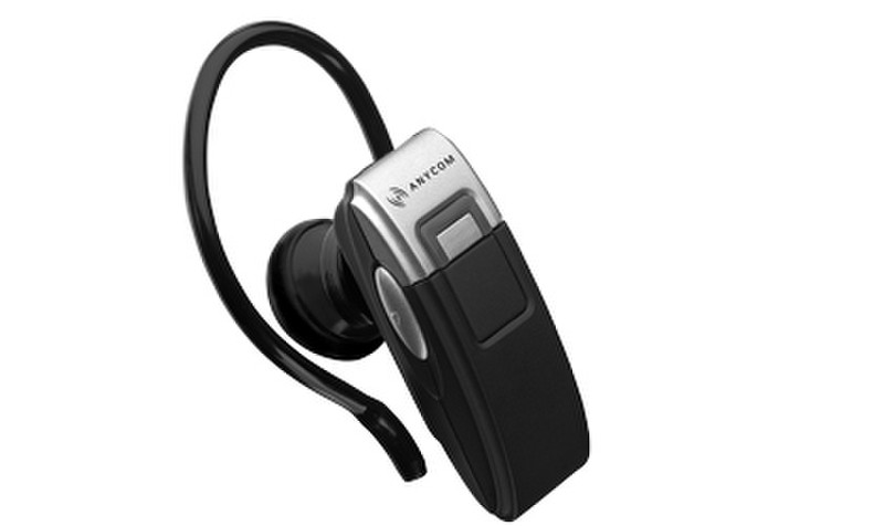 Anycom PAROS-10 Bluetooth (EU: NL, FR, ES) Monophon Bluetooth Schwarz, Silber Mobiles Headset