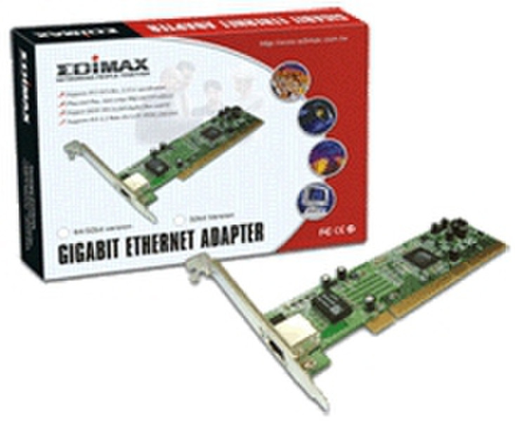 Edimax PCI 64/32bit 1000Base-SX Gigabit NIC Eingebaut 1000Mbit/s Netzwerkkarte
