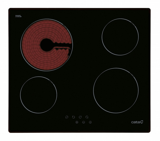 CATA T 604 Eingebaut Ceramic hob Schwarz