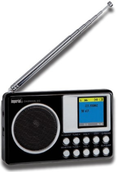 DigitalBox Dabman 20 Портативный Цифровой Черный радиоприемник