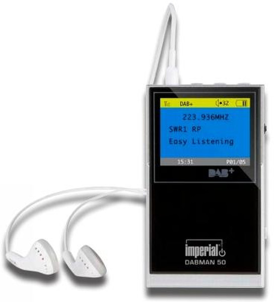 DigitalBox Dabman 50 Портативный Цифровой Черный радиоприемник