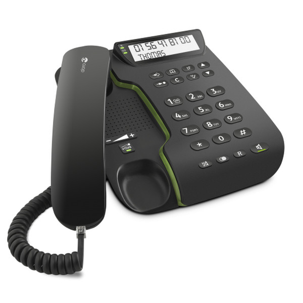 Doro Comfort 3000 Аналоговый Идентификация абонента (Caller ID) Черный