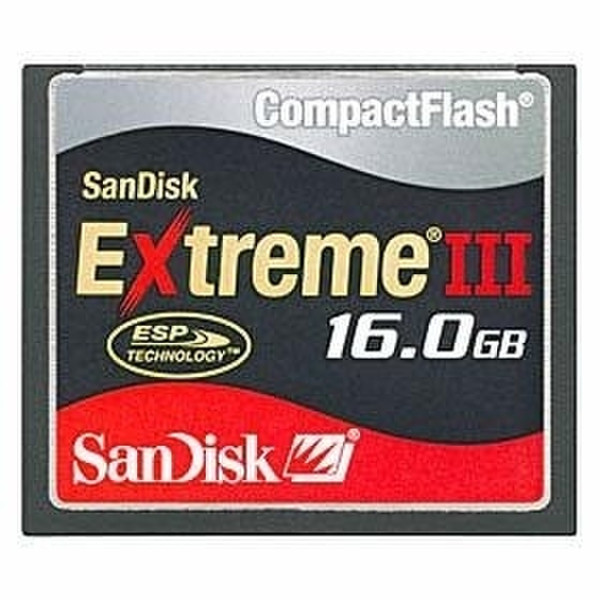 Sandisk Extreme III Compact Flash 16GB 16GB Kompaktflash Speicherkarte