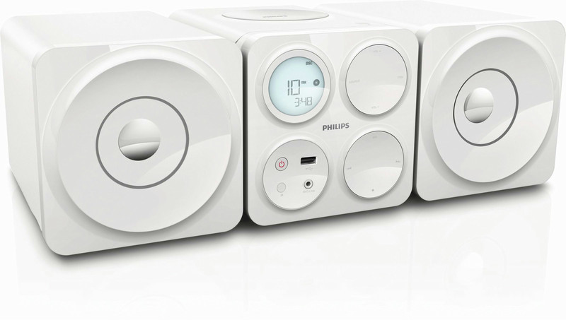 Philips MCM1050/93 Micro set 10Вт Белый домашний музыкальный центр