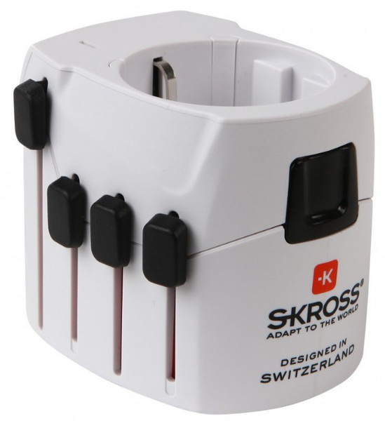 Skross World Adapter Pro Universal Universal Weiß Netzstecker-Adapter