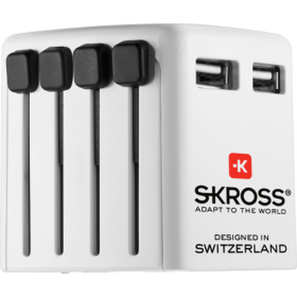 Skross World USB Charger Для помещений Белый