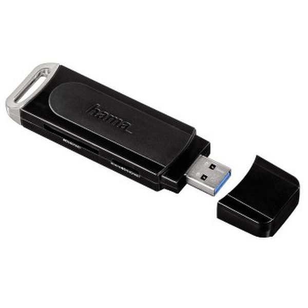 Hama SuperSpeed USB 3.0 Черный устройство для чтения карт флэш-памяти