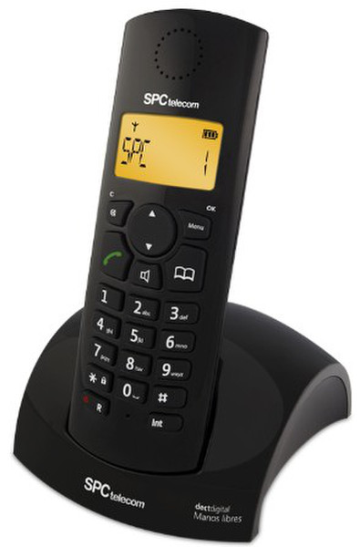 SPC 7229 DECT Идентификация абонента (Caller ID) Черный телефон