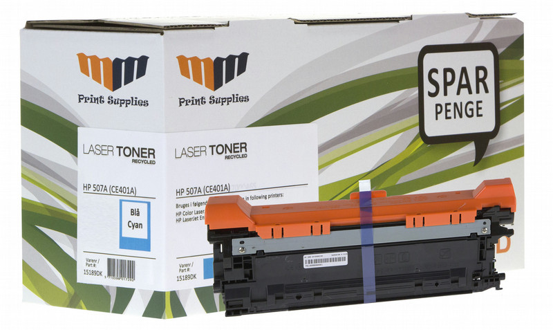 MM Cyan Laser Toner - HP 507A (CE401A) - For HP Color LaserJet Enterprise 500 / 551 Toner 6000pages Cyan