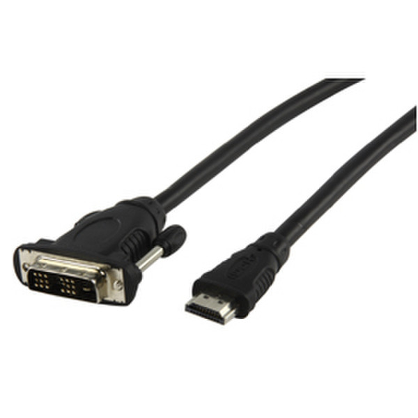 Valueline CABLE-551/5.0 5m DVI-D HDMI Schwarz Videokabel-Adapter