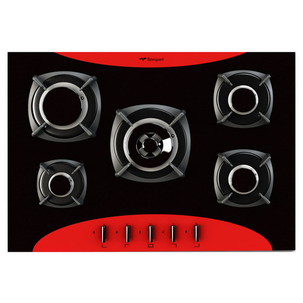 Bompani BO219VC/N built-in Gas Black,Red hob