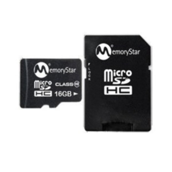 MemoryStar microSDHC 16GB, Class 10 16GB MicroSDHC Class 10 memory card
