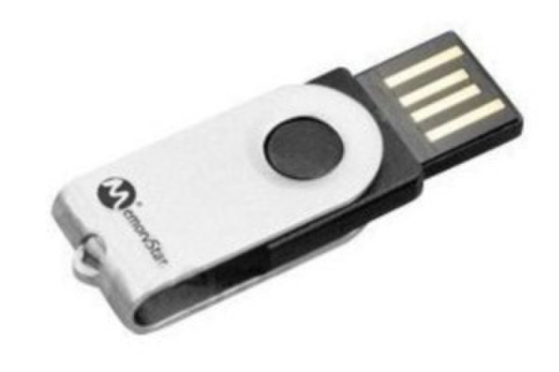 MemoryStar mini 4GB 4GB USB 2.0 Typ A Schwarz, Weiß USB-Stick
