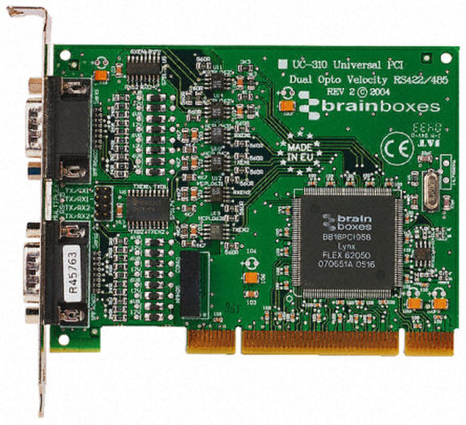 Brainboxes PCI 2 port OPTO RS422/485 интерфейсная карта/адаптер