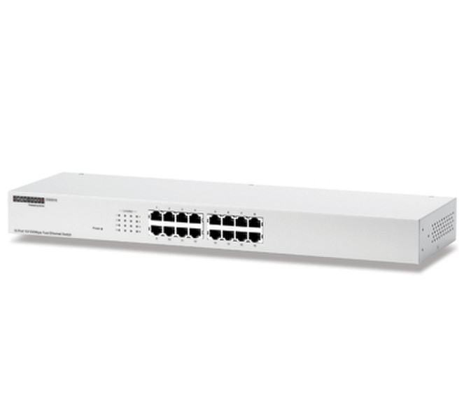 Edge-Core 16-port Fast Ethernet Unmanaged Switch ungemanaged Weiß