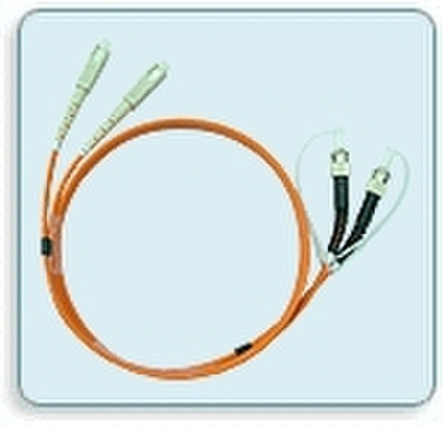 Moxa Optical Fiber Patch cord, full duplex Multi Mode 62.5 micron SC/ST 5.0m 5м оптиковолоконный кабель