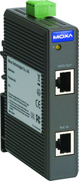 Moxa SPL-24 PoE Splitter Power over Ethernet (PoE) Черный сетевой разделитель