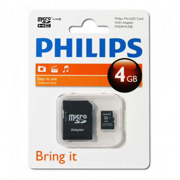 Philips Карты памяти Micro SD FM04MA35B/97