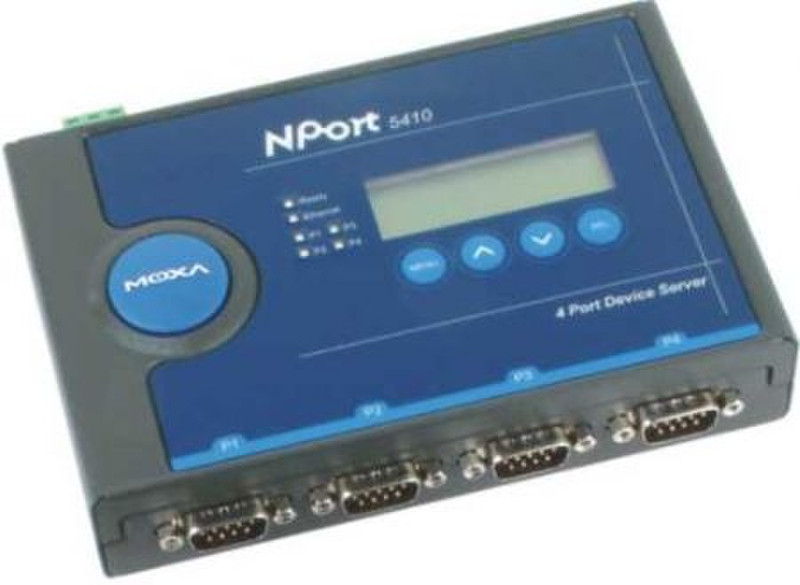 Moxa NPort 5410, 4 ports Device Server 0.9216Мбит/с сетевой медиа конвертор