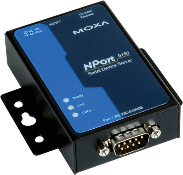 Moxa NPort 5150 1 port Device Server 0.9216Mbit/s Netzwerk Medienkonverter