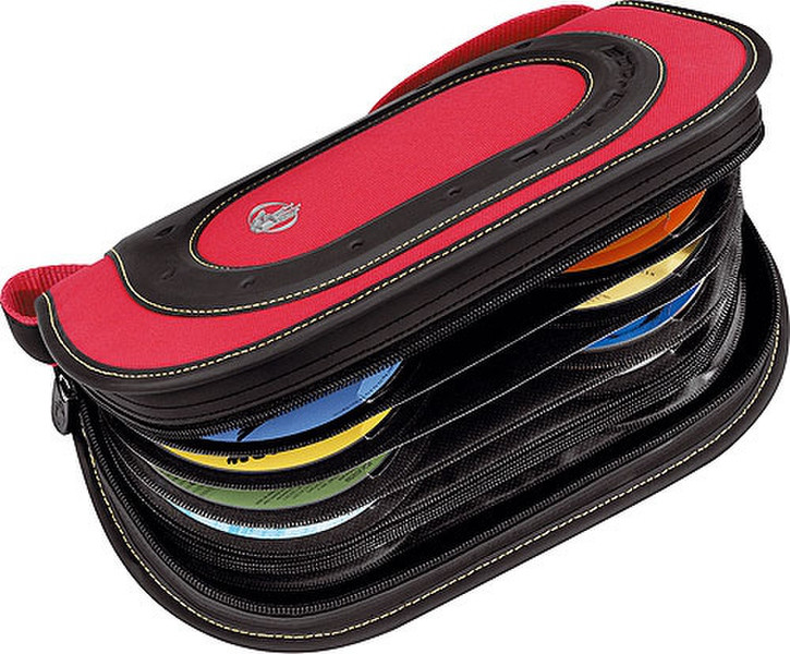 Bodyglove Blaze CD/DVD Case, 64 64discs Black,Red