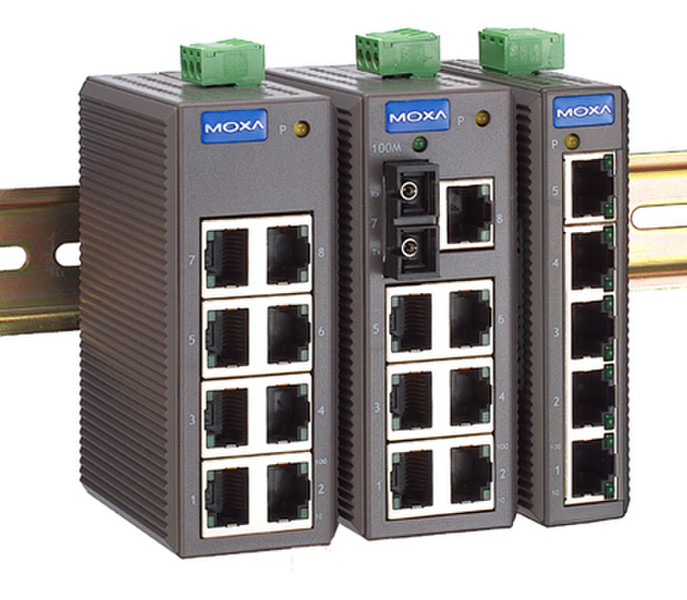 Moxa EDS-208-M-SC Unmanaged Ethernet Switch ungemanaged