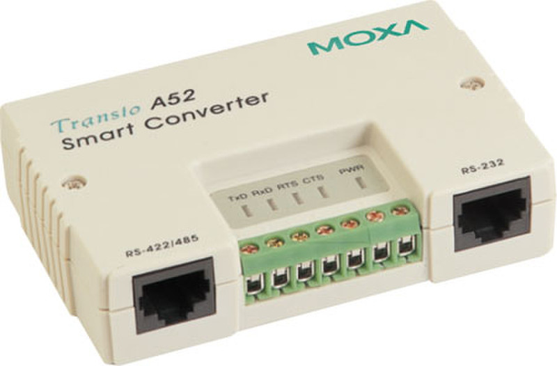 Moxa A53 / DB25 RS232 to RS422/485 network media converter
