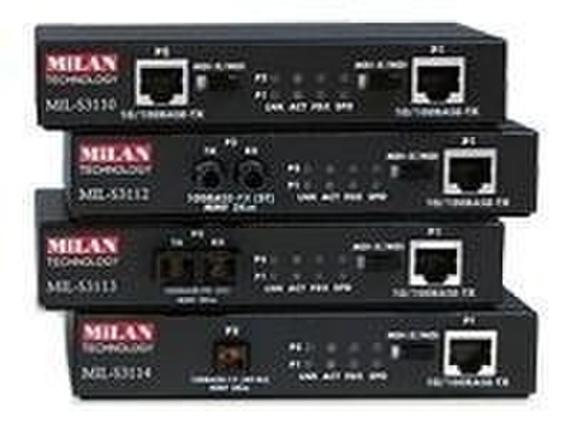 Milan MIL-S3110 Media Converter 100Мбит/с сетевой медиа конвертор