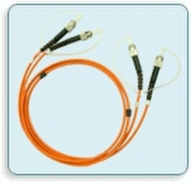 Moxa Optical Fiber Patch cord, full duplex Multi Mode 62.5 micron ST/ST 3.0m 3m fiber optic cable