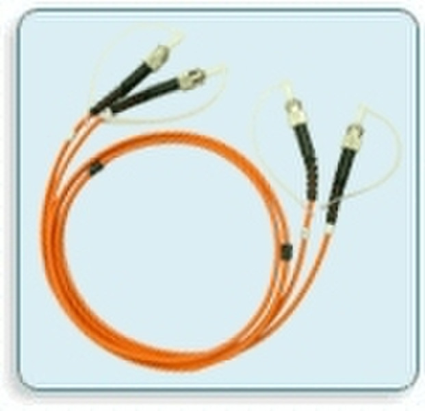 Moxa Optical Fiber Patch cord, full duplex Multi Mode 62.5 micron ST/ST 3.0m 3m Glasfaserkabel