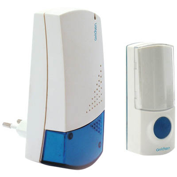 Avidsen 102303 Wireless door bell kit Синий, Белый набор дверных звонков