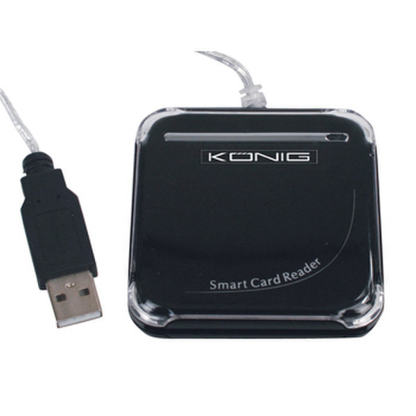 König CMP-SMARTRW10 USB 2.0 Black smart card reader