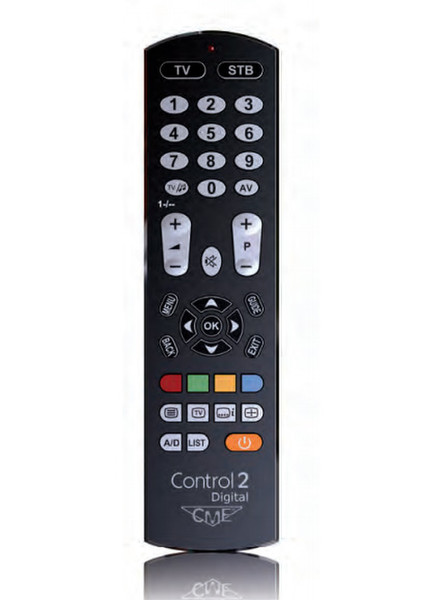 Meliconi Digital CME 2 Нажимные кнопки Черный пульт дистанционного управления