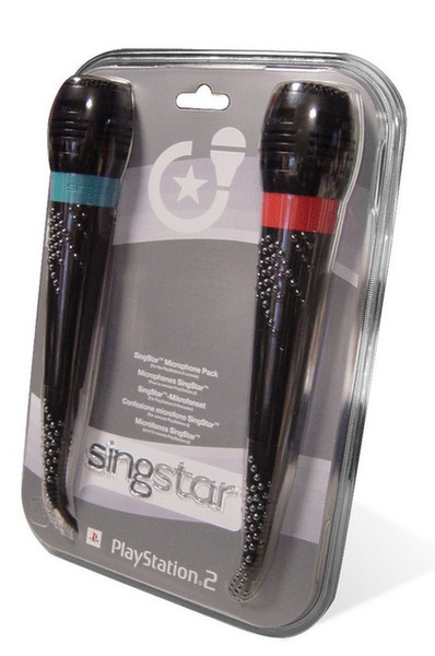 Sony Singstar Game console microphone Проводная Черный, Синий, Красный