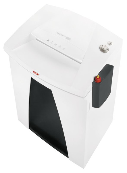 HSM SECURIO B34 4.5x30mm Oiler + PAPERcontrol Particle-cut shredding 56дБ Белый измельчитель бумаги