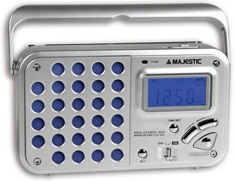New Majestic RTD-187S Портативный Цифровой Cеребряный радиоприемник