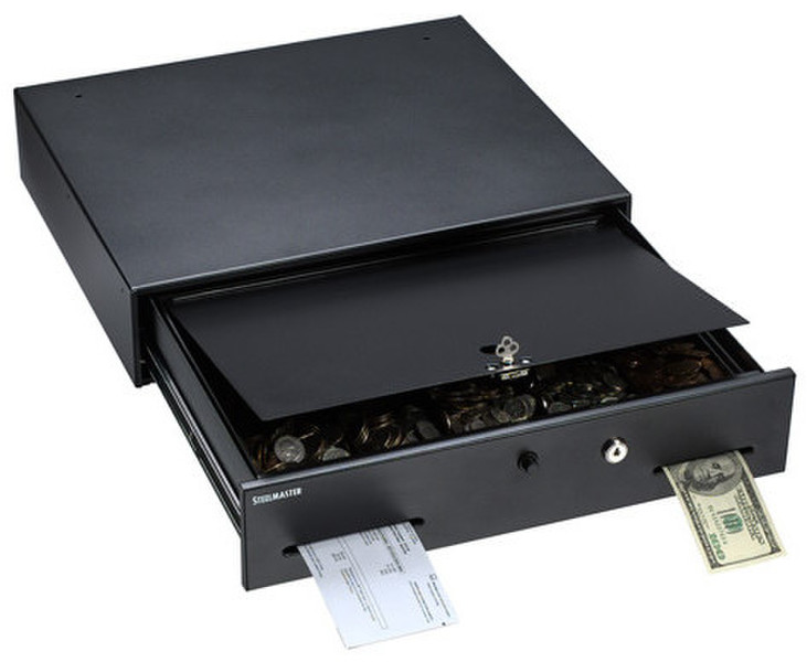 MMF Cash Drawer SteelMaster 1060 Steel Black cash box tray