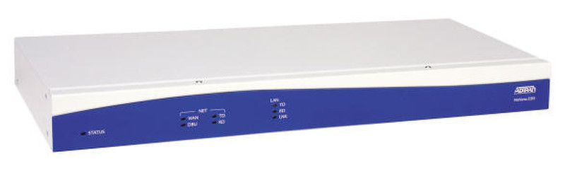 Adtran NetVanta 3205 - Router - DSU/CSU - 1 U - rack-mountable - 1202980L1 ADSL Blue,White wired router