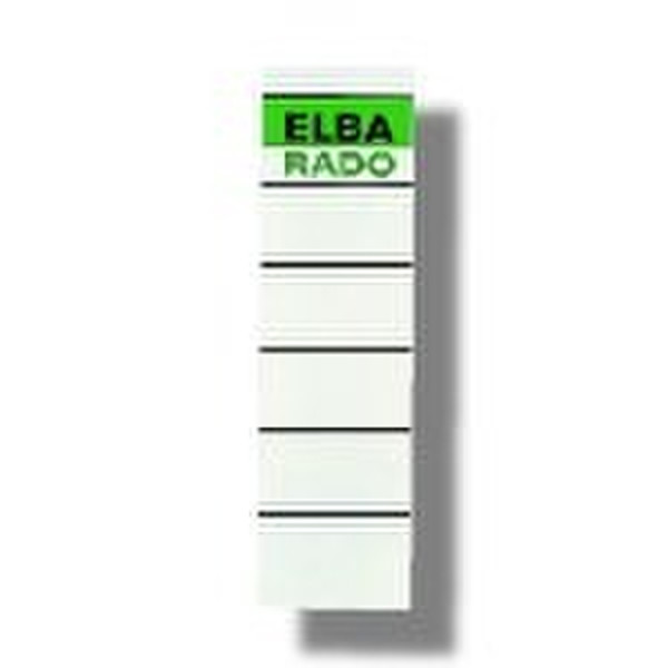 Elba Spine Label for Lever Arch Files Weiß 10Stück(e) selbstklebendes Etikett