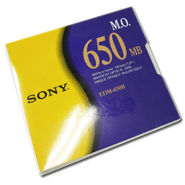 Sony 5.25” Magneto-Optical Disc, 650MB