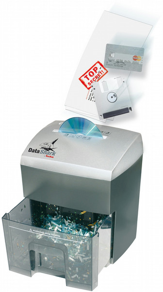 Geha DataShark Particle-cut shredding Серый, Cеребряный измельчитель бумаги